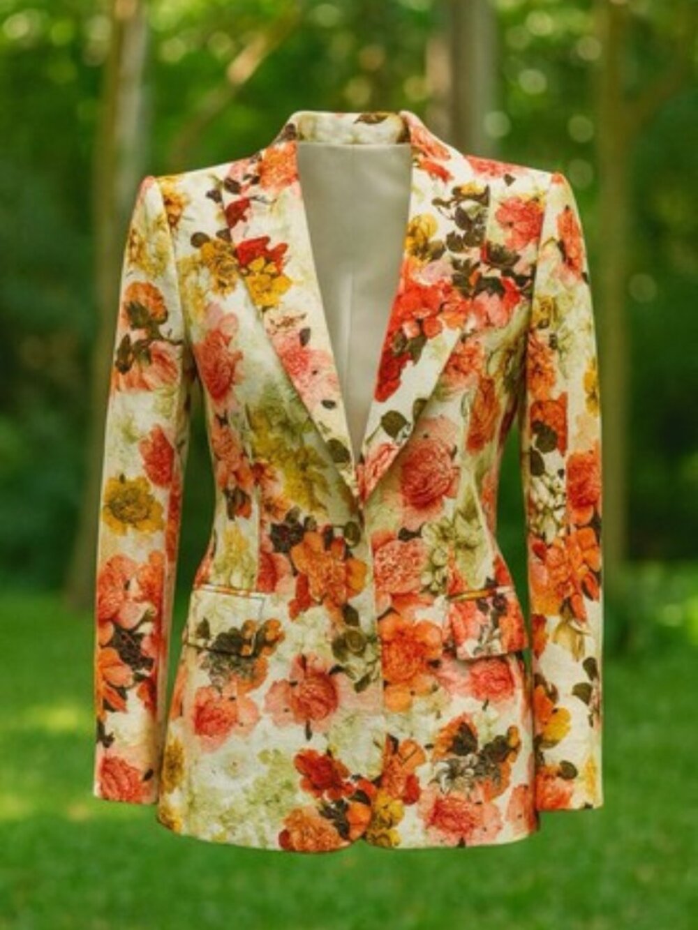 ZARA Floral Blazer